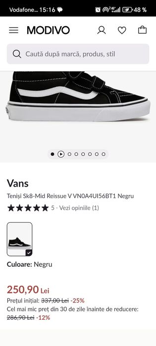 Adidași Vans, mărime 31