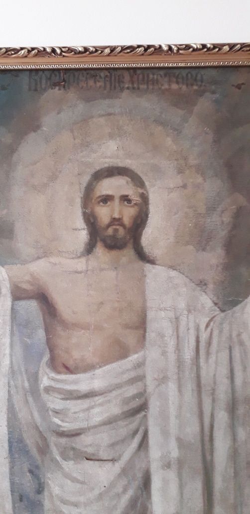 Продавам уникална икона "Възкресение Господне", р-р на платното 108×52