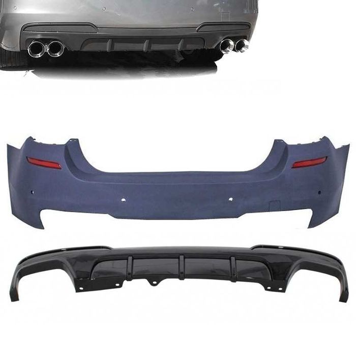 Задна M Performance 550 дизайн броня за BMW F10 (2010-2017)