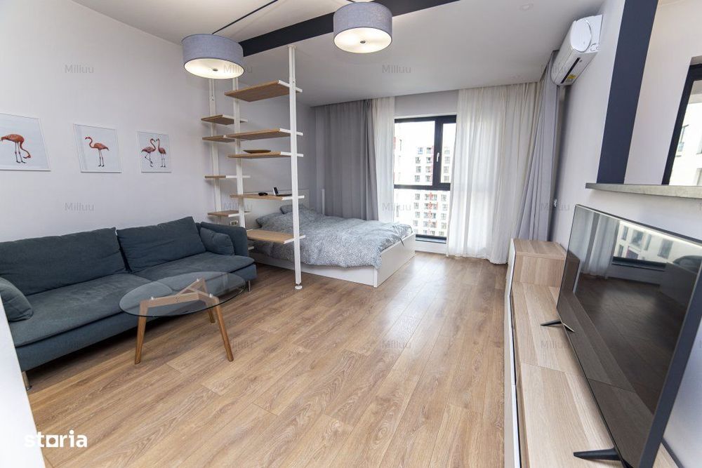 Garsoniera Plaza Residence / Complet mobilata si utilata / 10 minute m