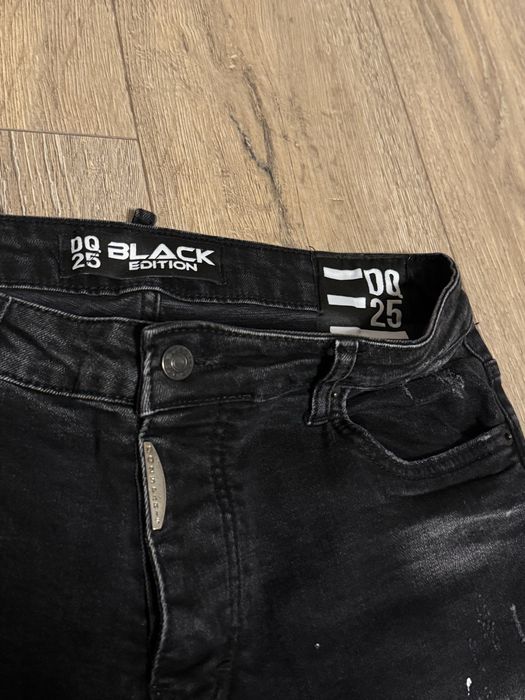 Мъжки черни дънки DQ25