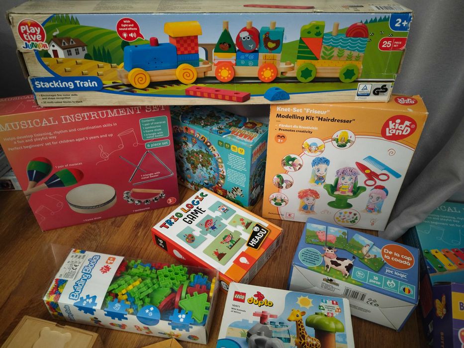 Jucării montessori lemn