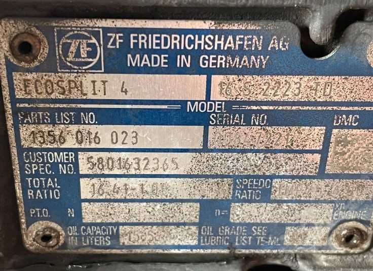 Cutie de viteze ZF Ecosplit4 16S2223TD DAF XF105 - Piese de schimb DAF