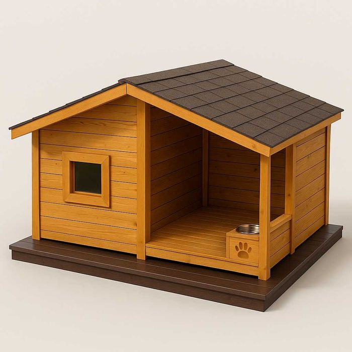 Cușcă „Woody Lodge” – Casă de Lux pentru Câini
