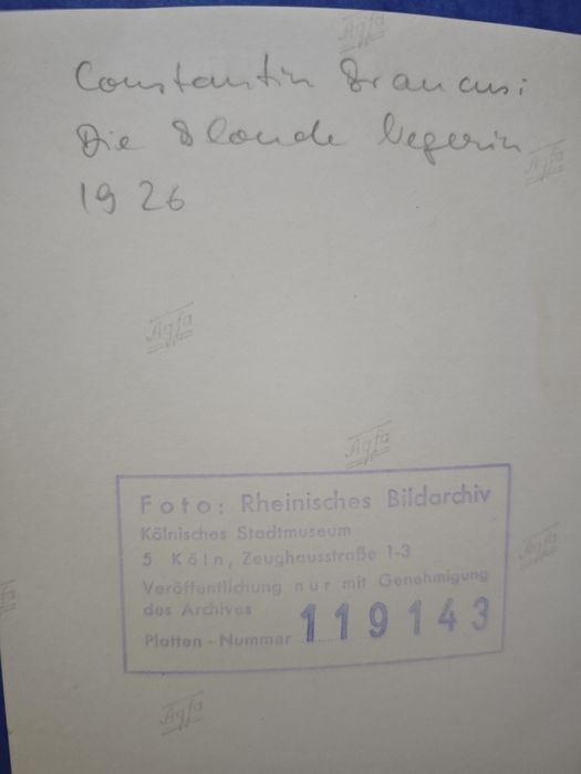 Poza autentică Constantin Brancusi  expo 1926
