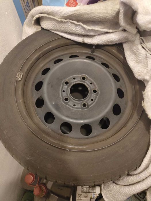Jante 5x120mm, anvelope iarna 205/55 R16, BMW E46 E90 E91 E81 E87 F20