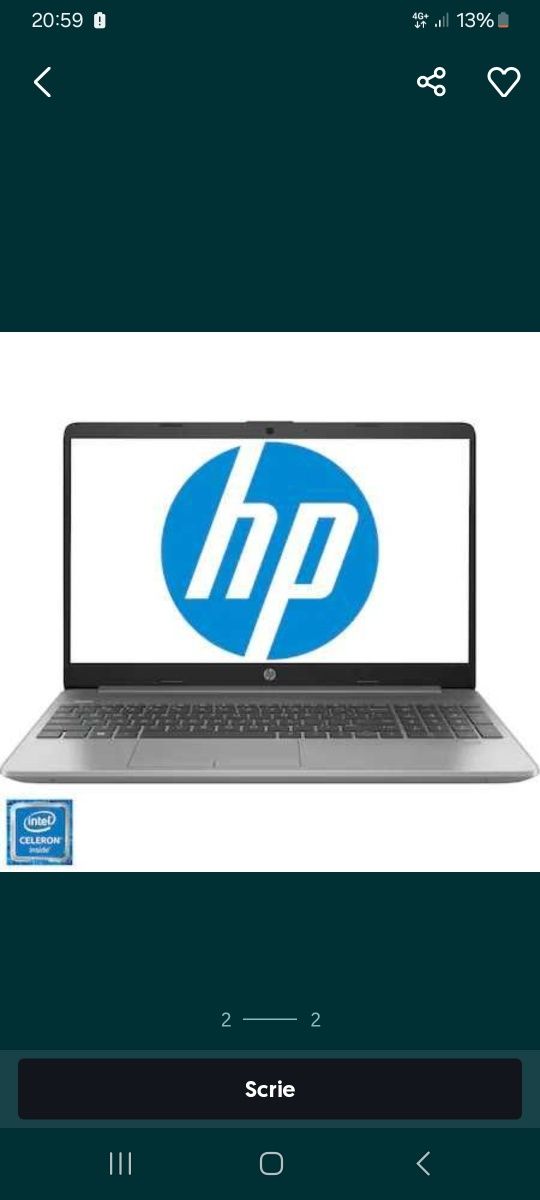 URGENT !!! Laptop HP 250 G8 Full HD 8GB 256 GB SSD