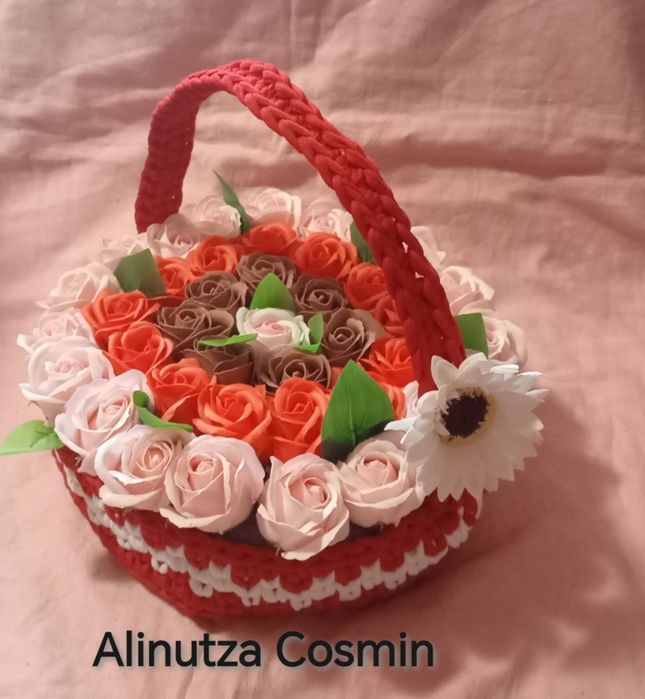 Aranjamente florale flori de săpun trandafiri