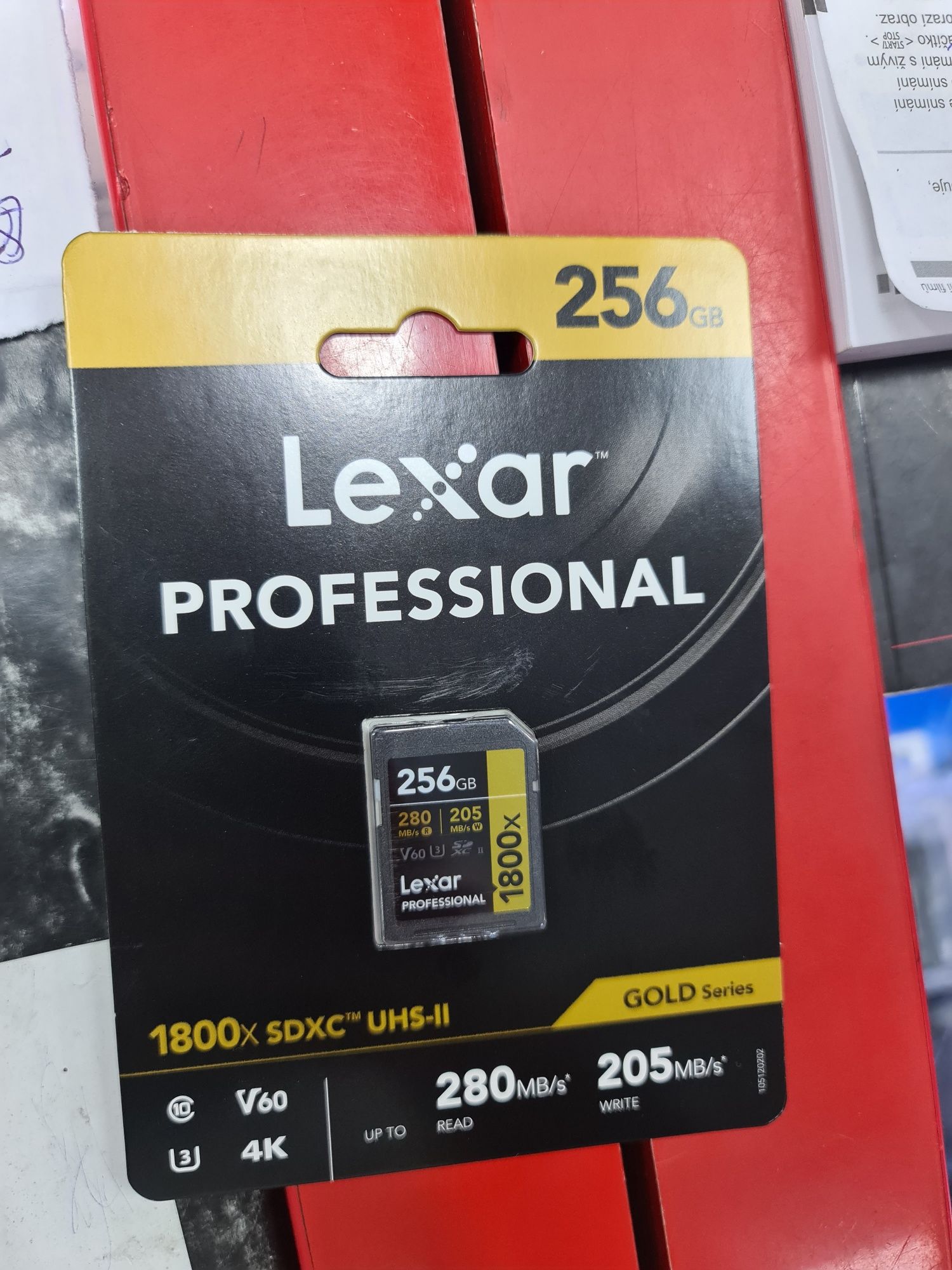 Флешка Lexar 256GB 280mb/s GOLD professional