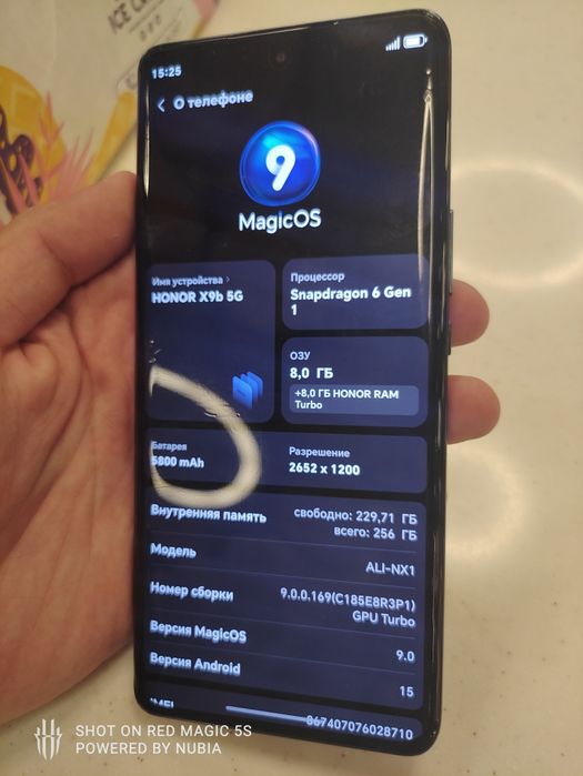 Huawei honor x9b 8+8/256GB turbo qora ideal srochna sotiladi