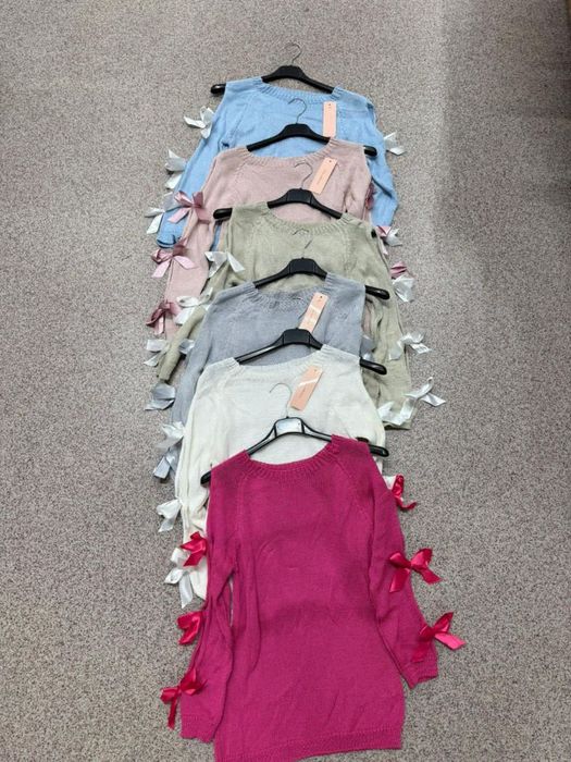 Pulovere dama cu fundite