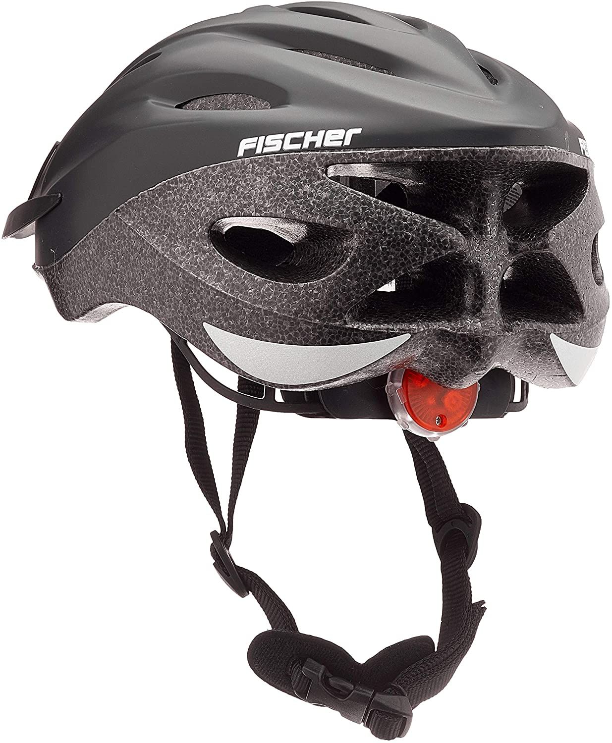 Fischer Shadow Casca Ciclism Negru, Marime S/M 54-59 cm + LED