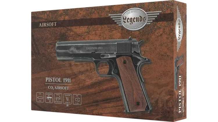 Pistol Airsoft Legends 1911 Vintage CO2 Blowback - Antique finish