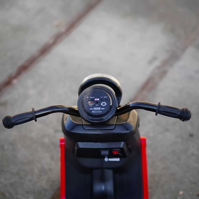 Scuter electric cu remorca, telecomanda Kinderauto BJBTK3 70W 6V black