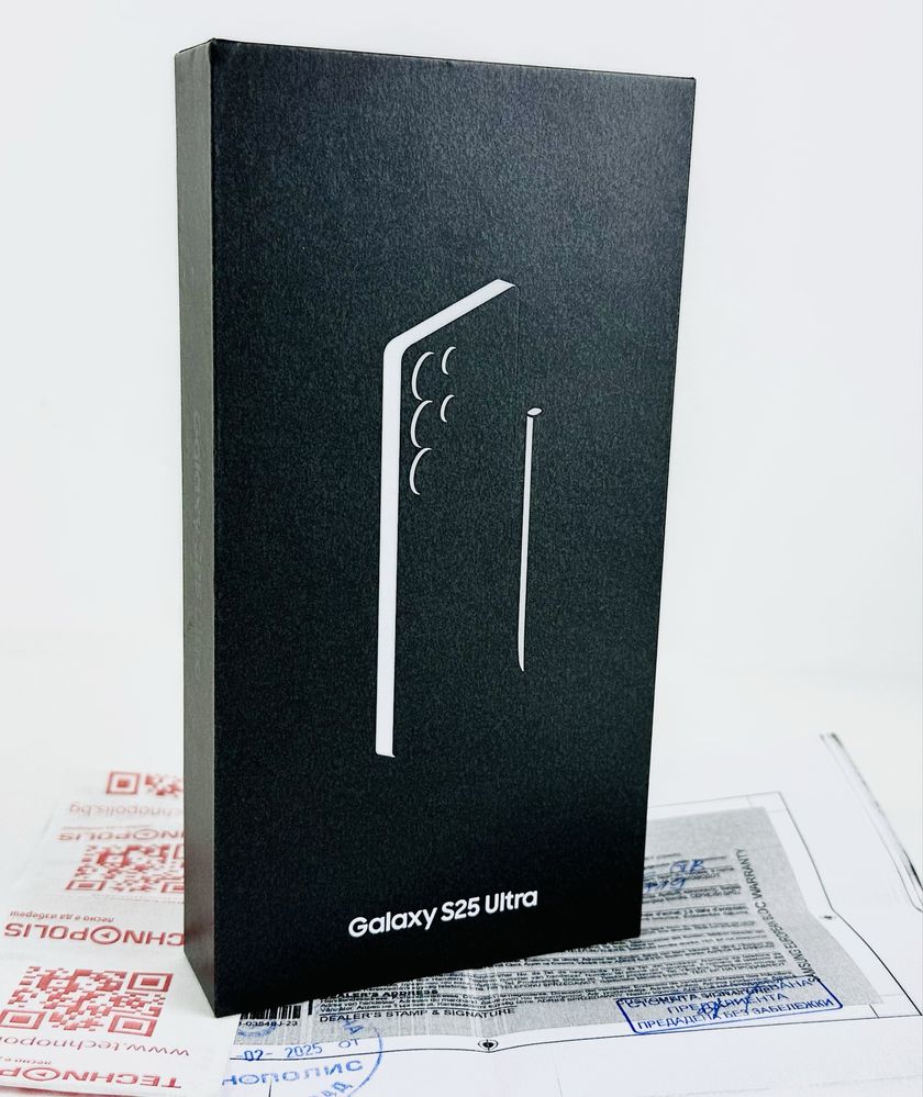НОВ! Samsung S25 Ultra 5G 256GB Titanium Black 2г. Гаранция!