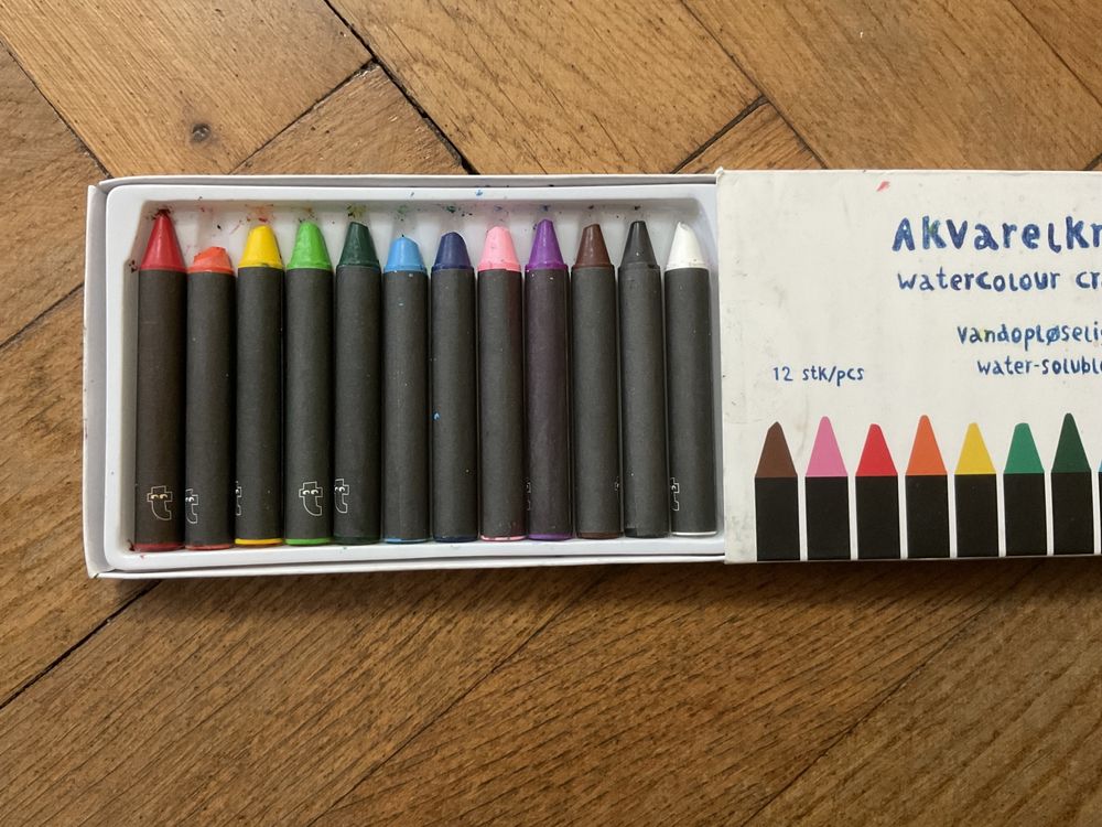 Creioane Cerate cu activare la apa | Watercolour Crayons flying tiger