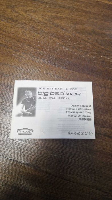 VOX JS-WAH Big Bad Wah Joe Satriani Signature