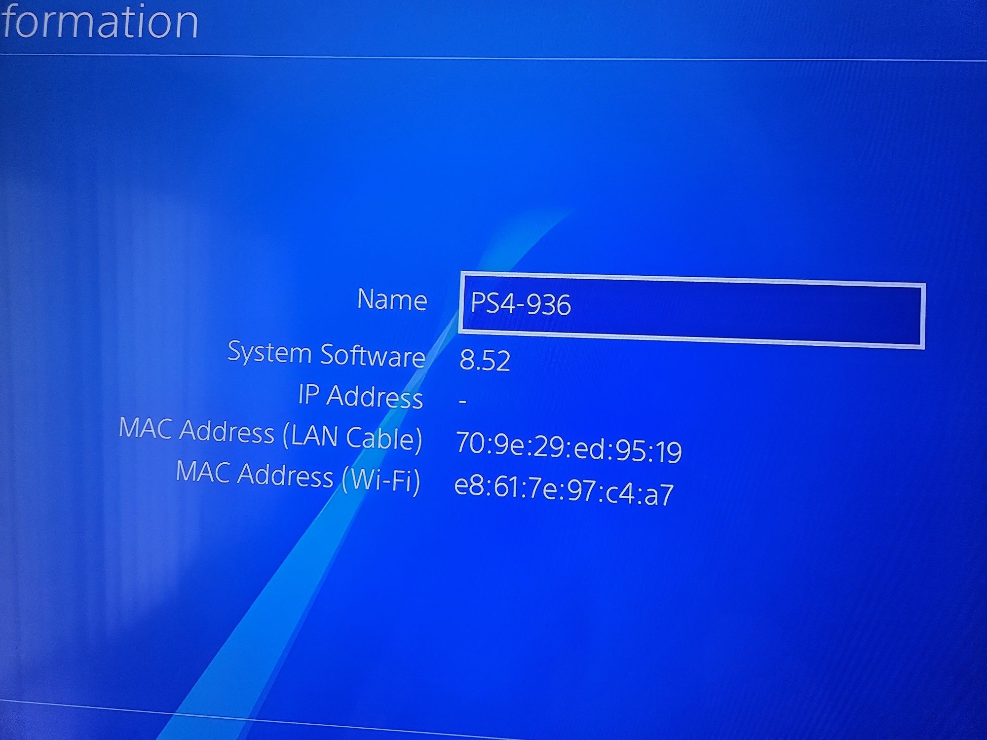 Playstation PS4.