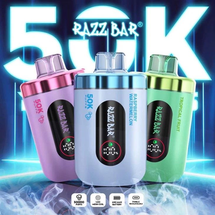 Vape razzbar 50.000 puffs model nou