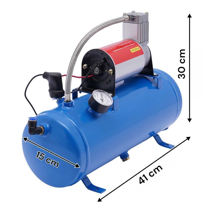 Компресор за въздух 150 PSI 8 Bar 6 Литра за помпене тромби боядисване