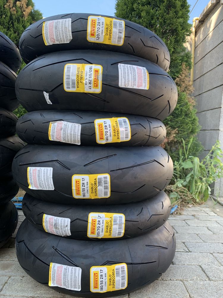 Pirelli Supercorsa / Dunlop / Metzeler - anvelope moto - gume moto