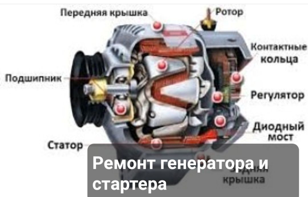 Ремонт генератора и стартера.г.Уральск.