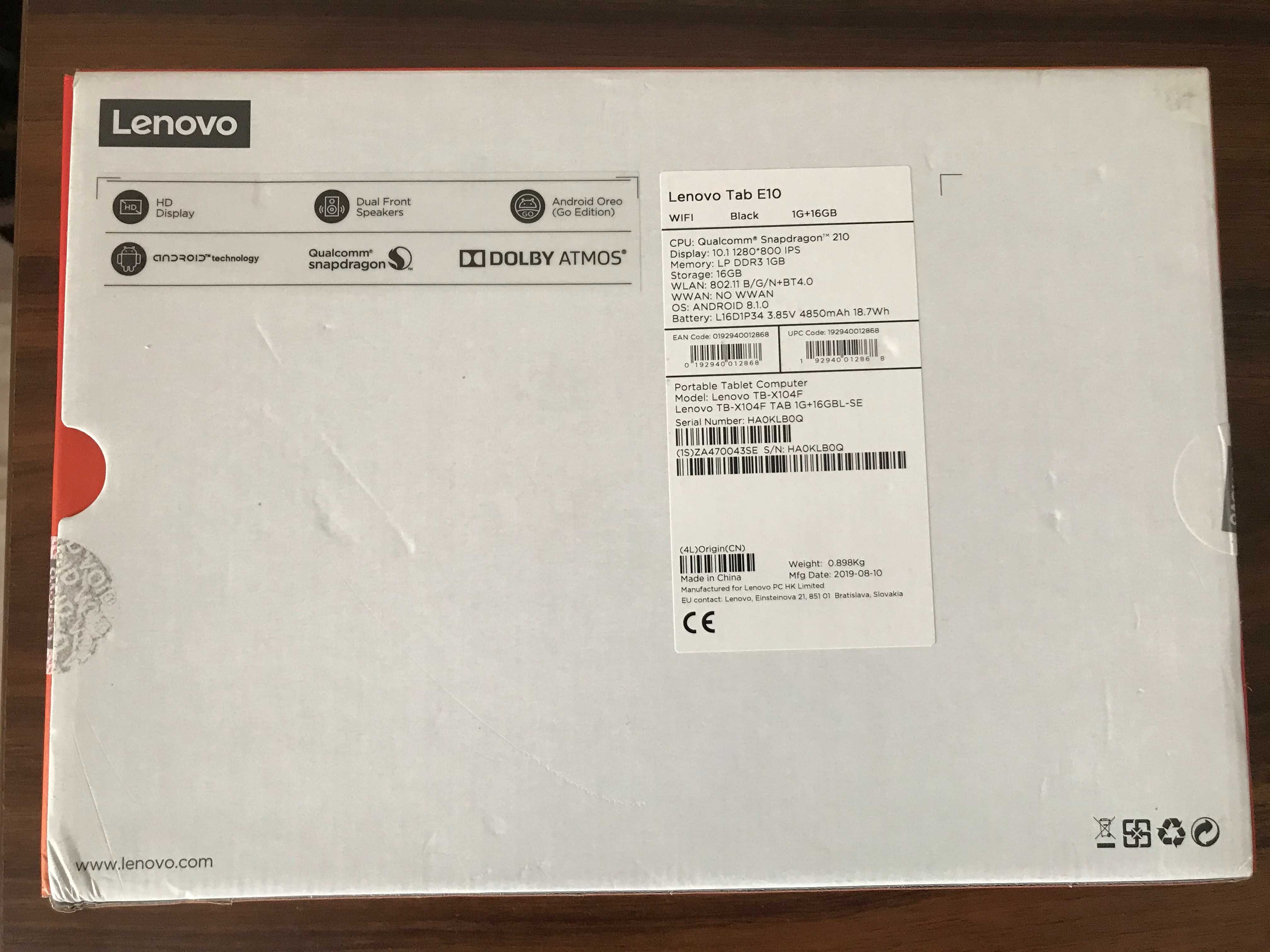 Tabletă Lenovo tabE10