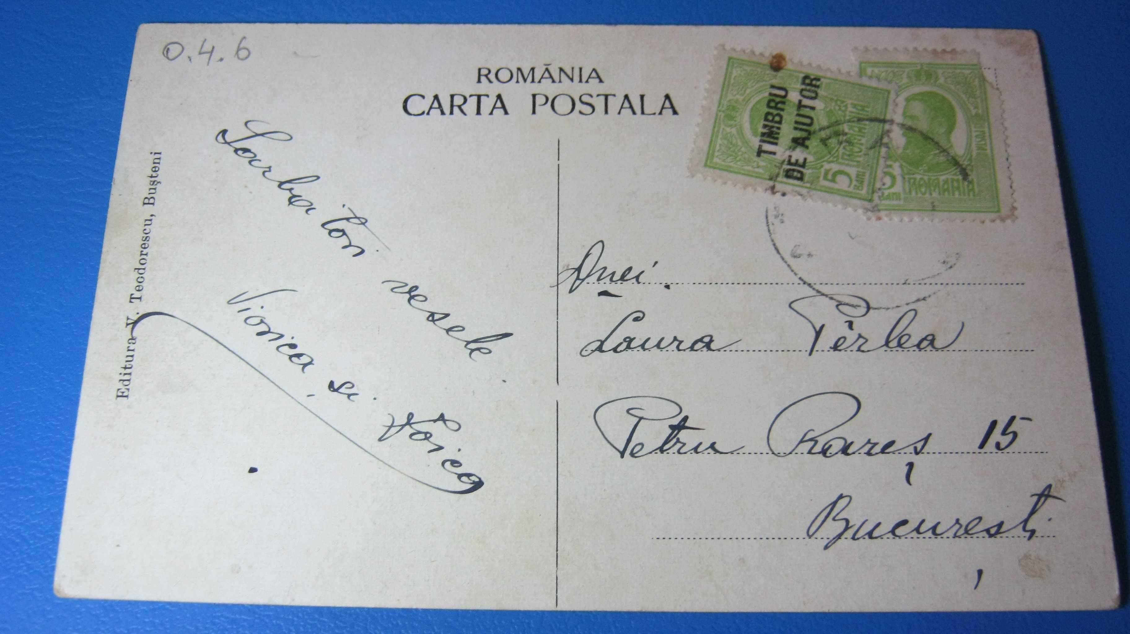 Ilustrata veche/Carte Postala,BUSTENI,1913.