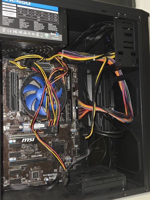 Компьютер: i3 7100, 16gb, материнку + БП, корпус, SSD