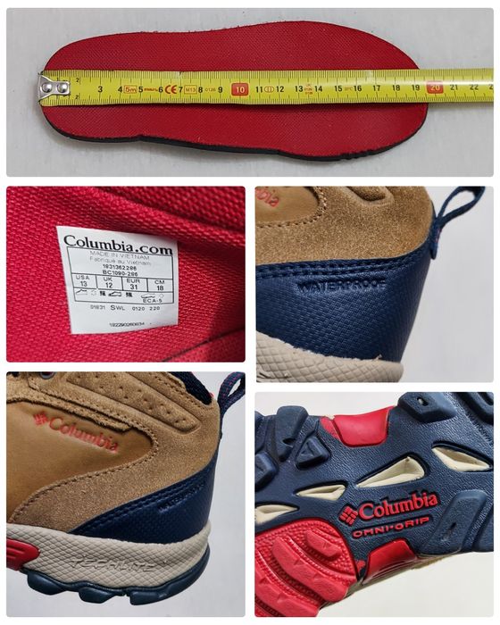 Ghete impermeabile COLUMBIA Newton Ridge Techlite Waterproof, Nr 31 EU