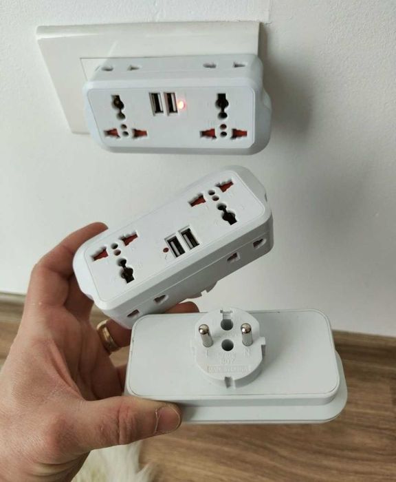 Priza cu usb , priza Europa America Anglia UK multi port