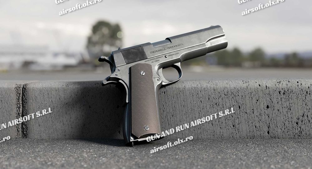 Pistol *Putere Modificata 5J REAL* COLT 1911 (Airsoft GREU FULL METAL)
