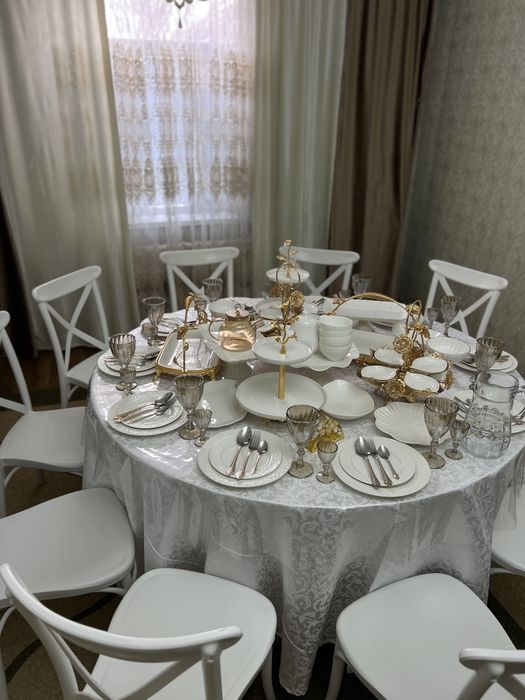 аренда стол стулья посуда ,оформление