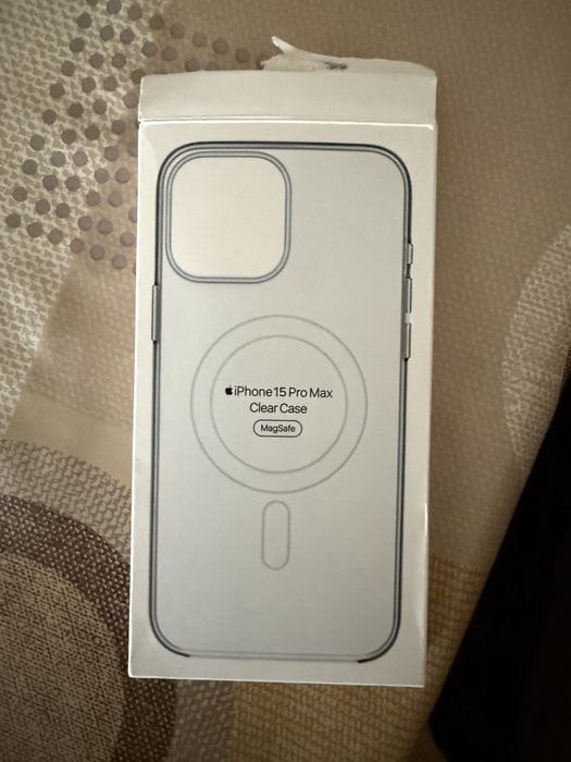 Чисто нов!Оригинален калъф Apple iPhone 15 Pro max Clear case magsafe