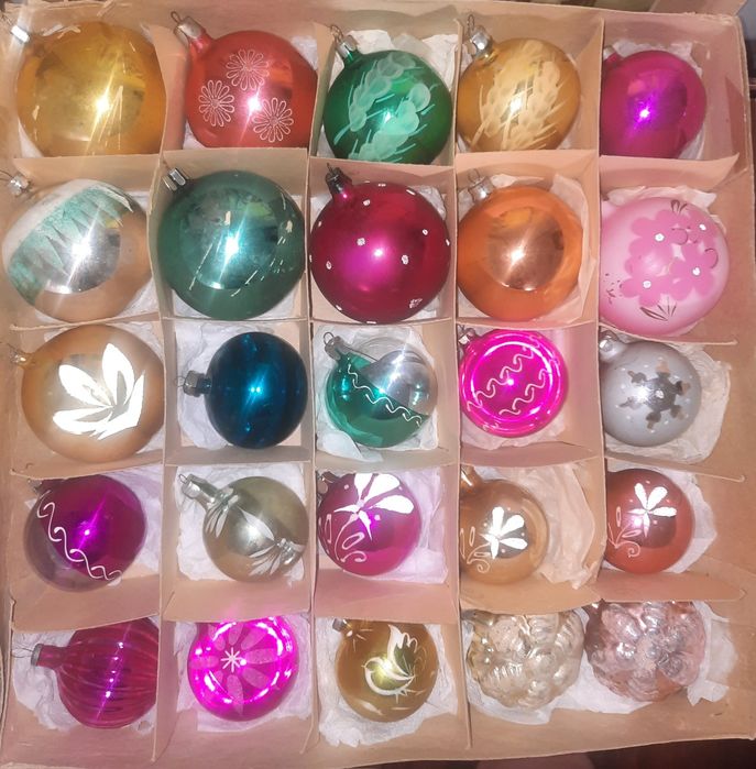 Набор  советских ёлочных игрушек