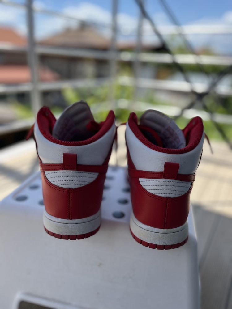 Nike Dunk high university red 45.5