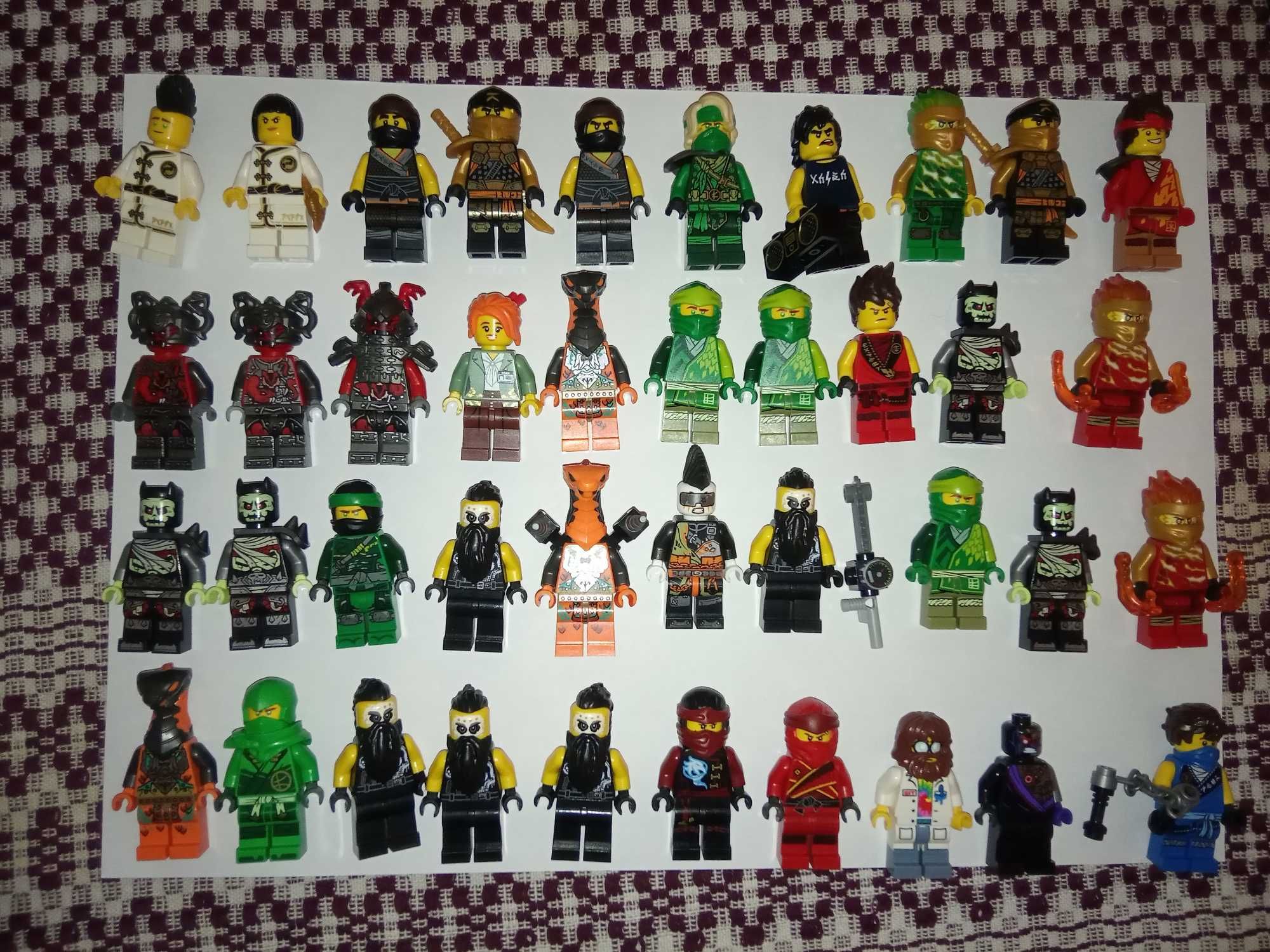 Lego minifigurine Ninjago originale, majoritatea noi