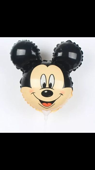 Balon folie cap Mickey/ Minnie cu rozeta