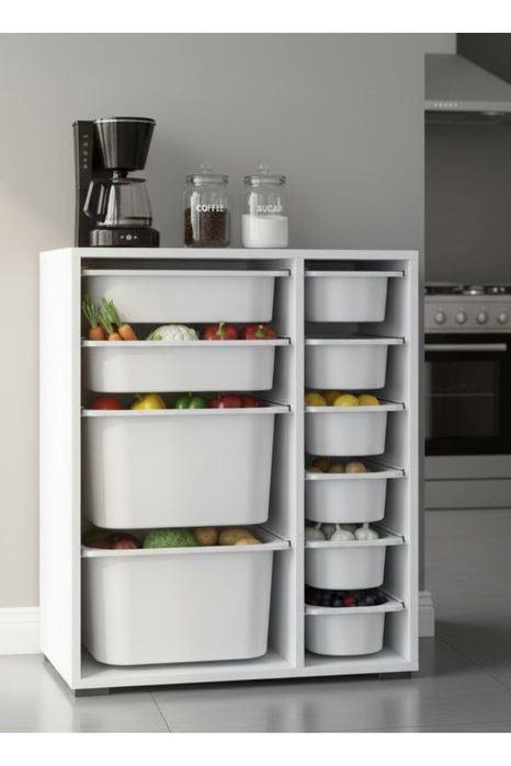 Мултифункционален Шкаф за съхранение със 10 кошници