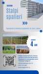 Stalpi spalieri pari din beton Garduri ornamentale pentru imprejmuiri
