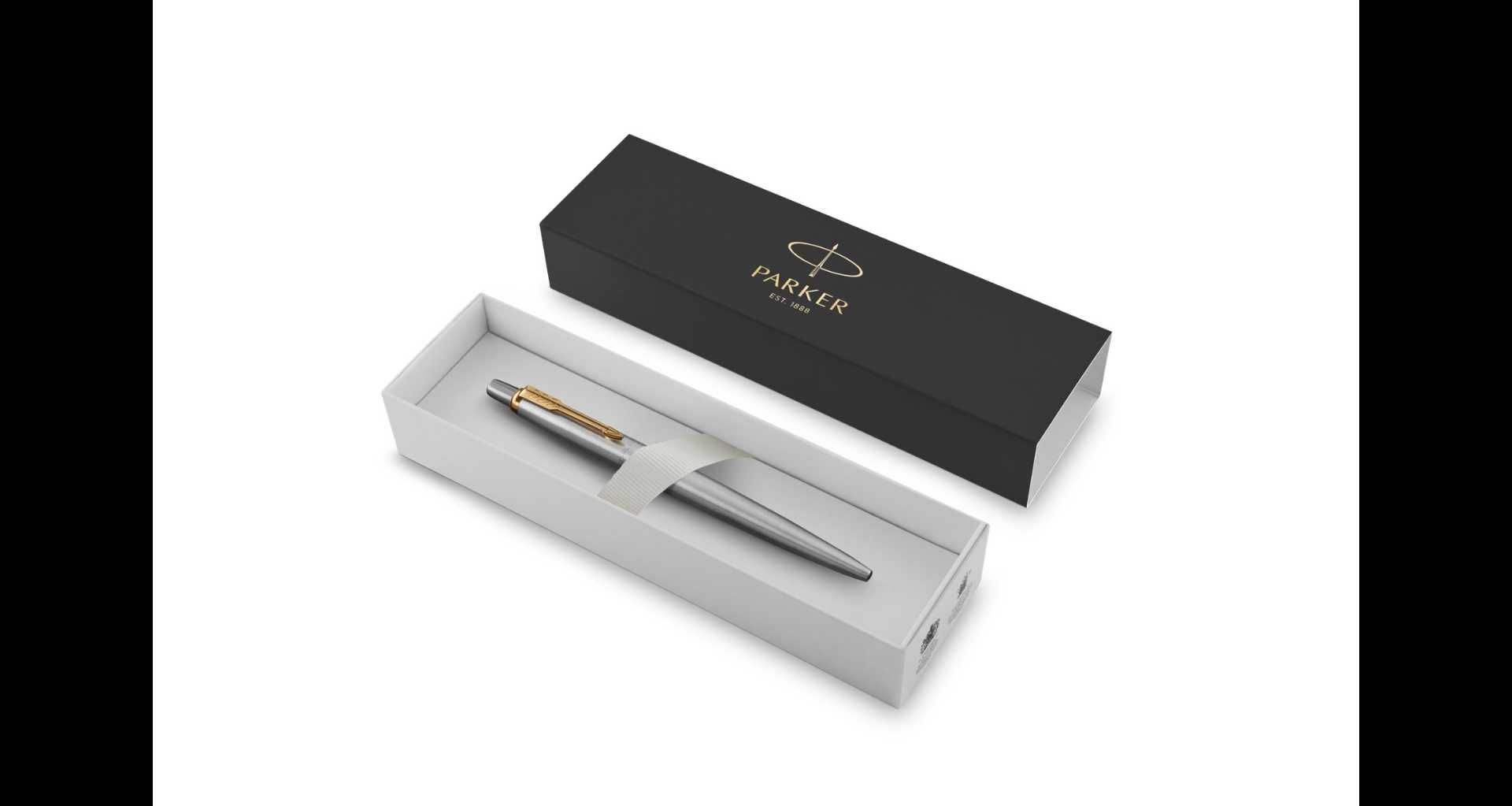 Ручка гелевая Parker Jotter Core K694 Stainless Steel GT Mblack