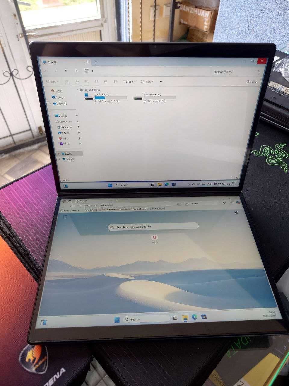 Dual Screen Laptop N100/RAM 16GB/SSD M2 1TB/Intel UHD/2.2K touchscreen
