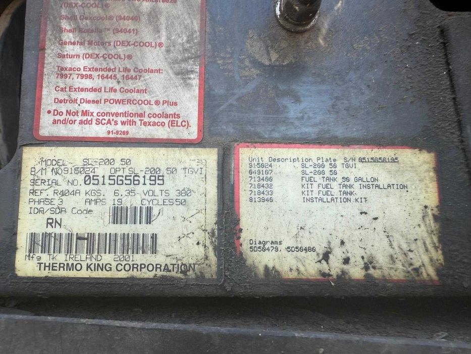 Agregat frigorific THERMO KING||Usi duba SCHMITZ||Vaporizator CARRIER