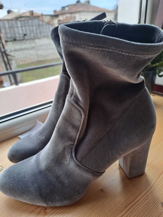 Botine catifea 37