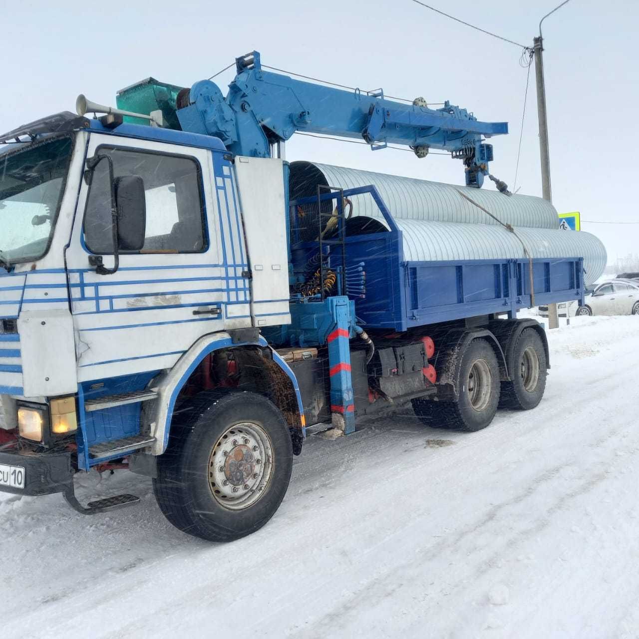 Услуги манипулятора, полуприцеп. Костанай