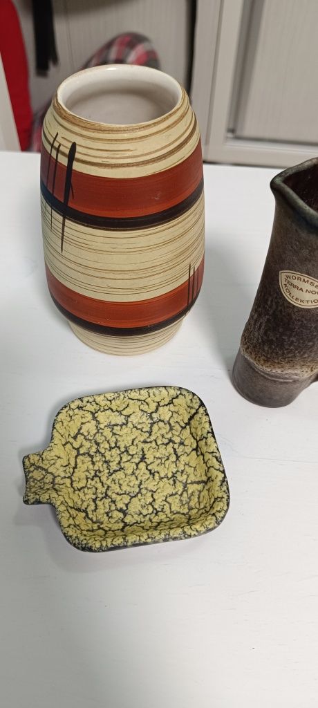 Lot ceramica germania Fat Lava vaza, scrumiera