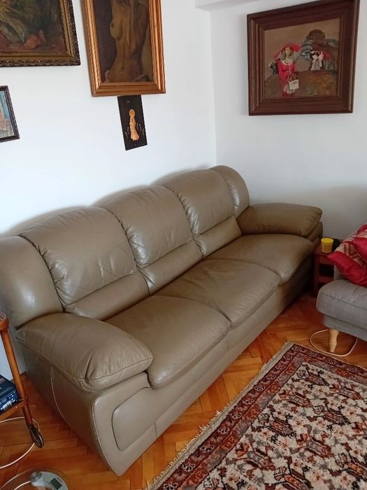 Set canapele piele 3,2,1