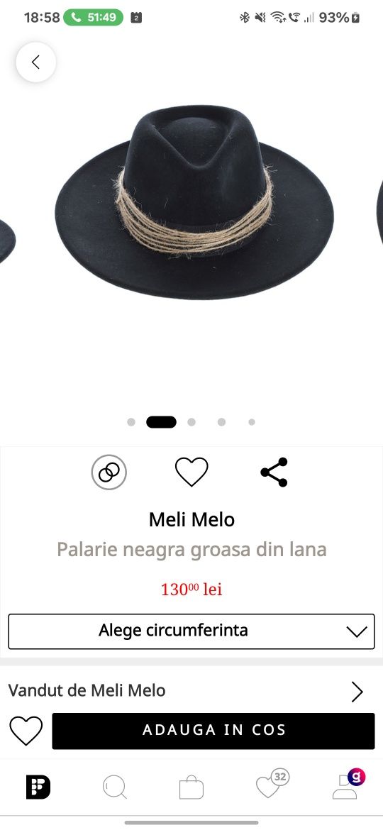 Palarie lana 100% groasa