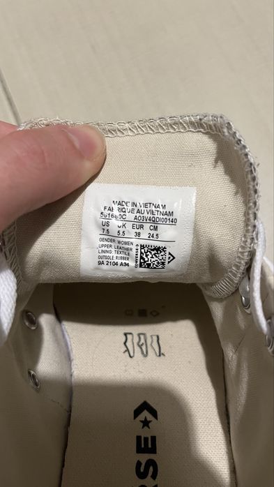 Sneaker low Converse cu platforma 'Chuck Taylor All Star’ pe alb