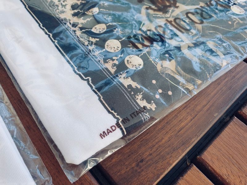 ПРОМО Roberto Cavalli-M и XXL-Оригинална мъжка бяла тениска